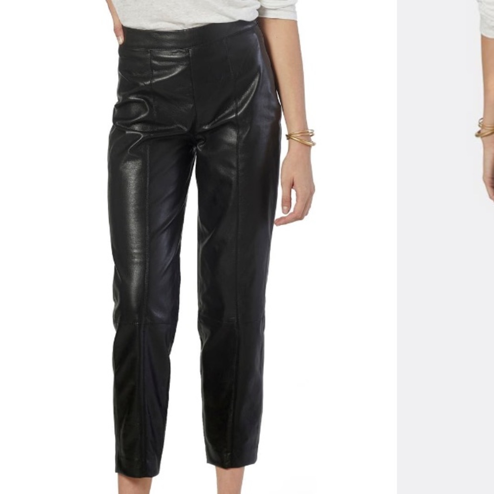 Joie Bianca cropped vegan leather pants